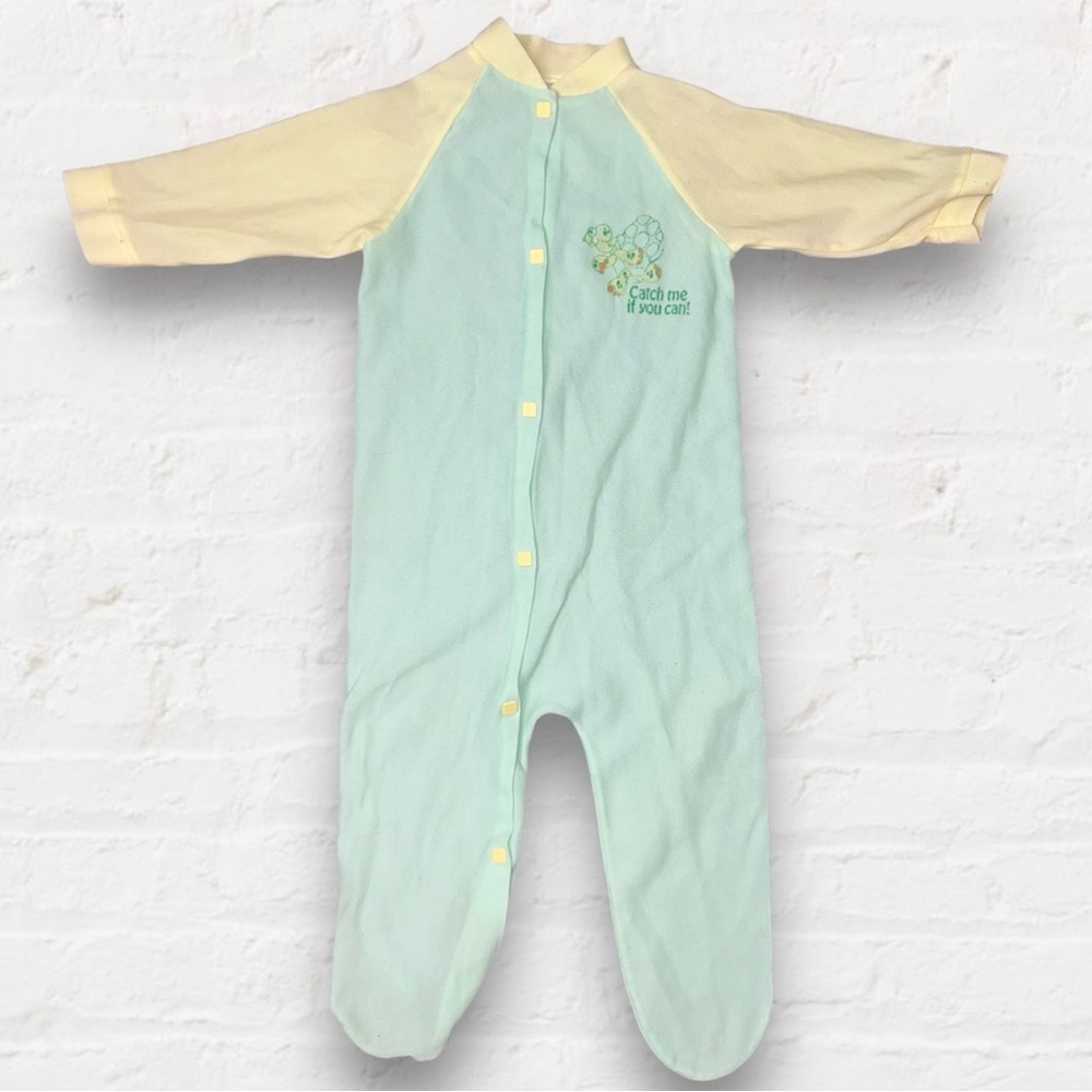 Vintage 80’s Turtle Pajamas Onesie